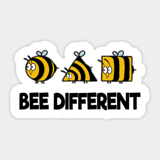 Bee Different Bees Beekeeper Cute Honey Individual Sticker